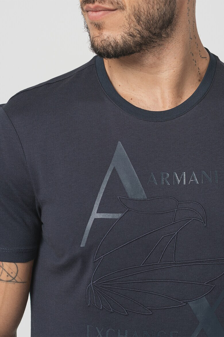 ARMANI EXCHANGE Памучна тениска с лого - Pepit.bg