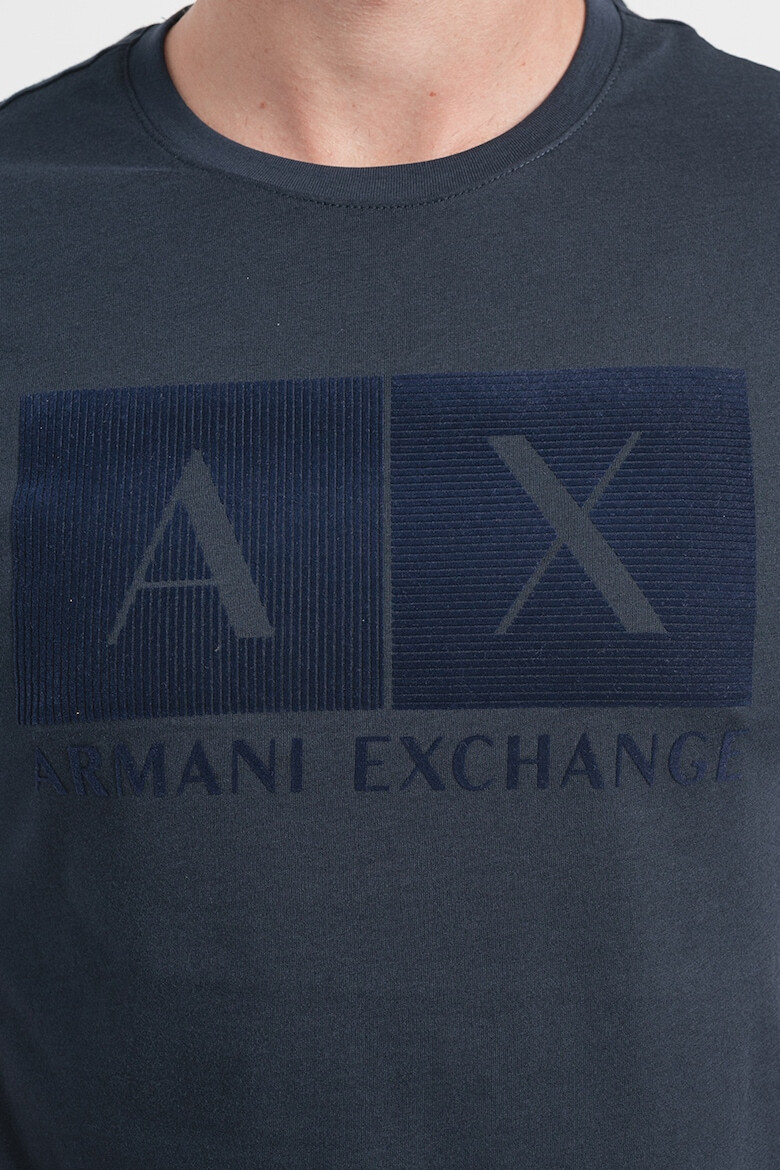 ARMANI EXCHANGE Памучна тениска с лого - Pepit.bg