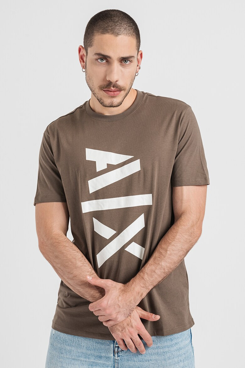 ARMANI EXCHANGE Памучна тениска с лого - Pepit.bg