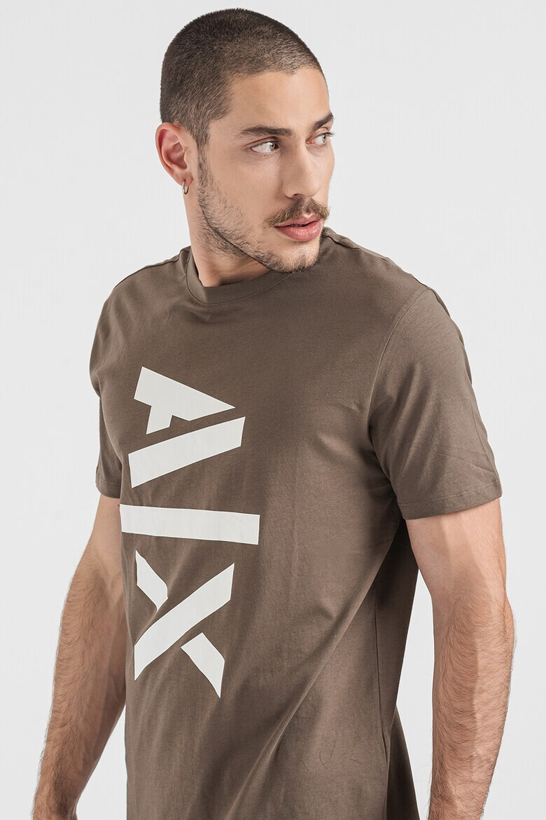 ARMANI EXCHANGE Памучна тениска с лого - Pepit.bg
