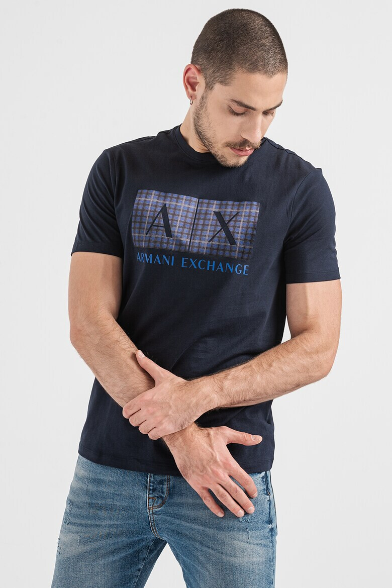 ARMANI EXCHANGE Памучна тениска с лого - Pepit.bg