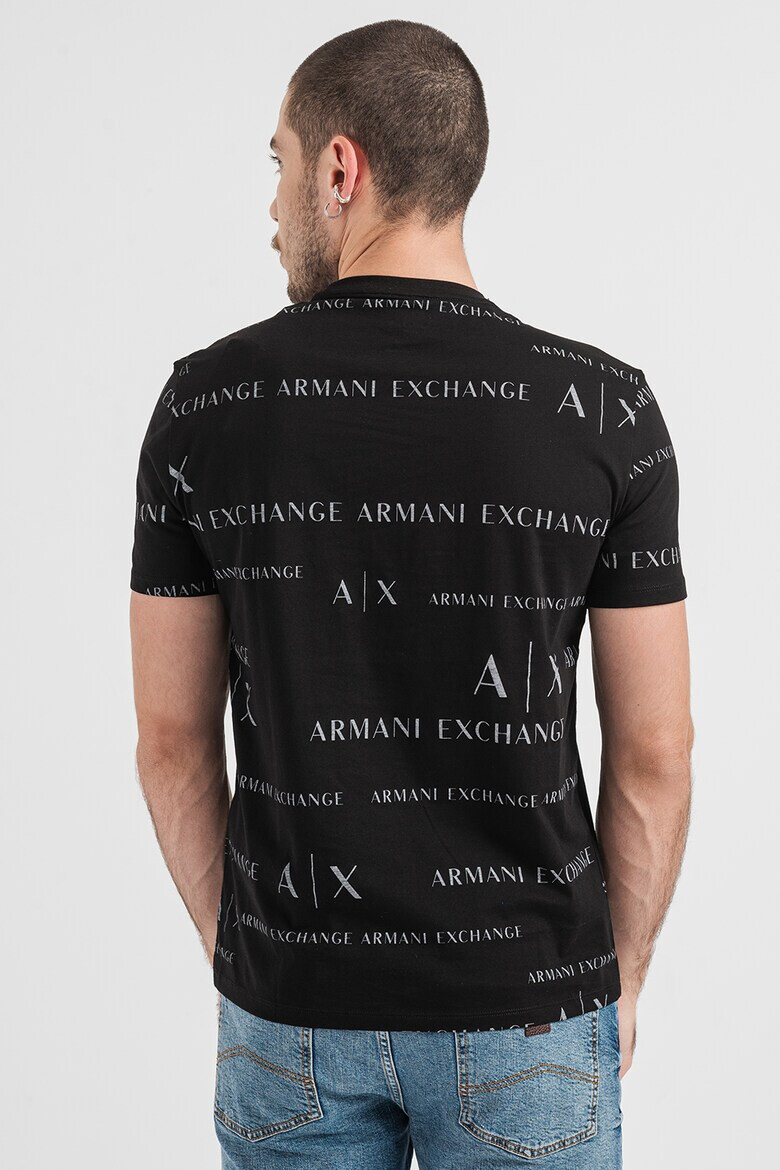 ARMANI EXCHANGE Памучна тениска с лого - Pepit.bg