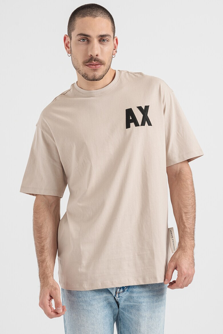 ARMANI EXCHANGE Памучна тениска с лого - Pepit.bg