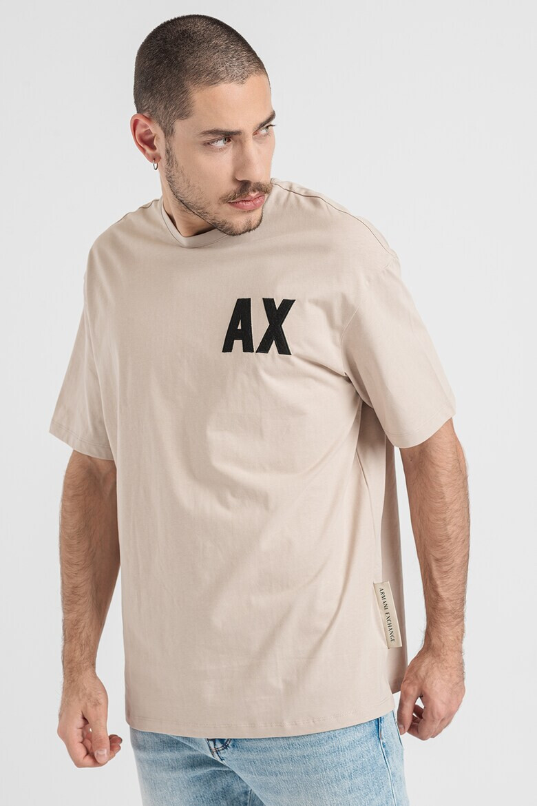 ARMANI EXCHANGE Памучна тениска с лого - Pepit.bg