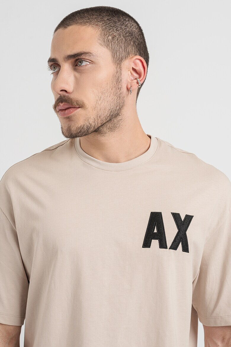 ARMANI EXCHANGE Памучна тениска с лого - Pepit.bg