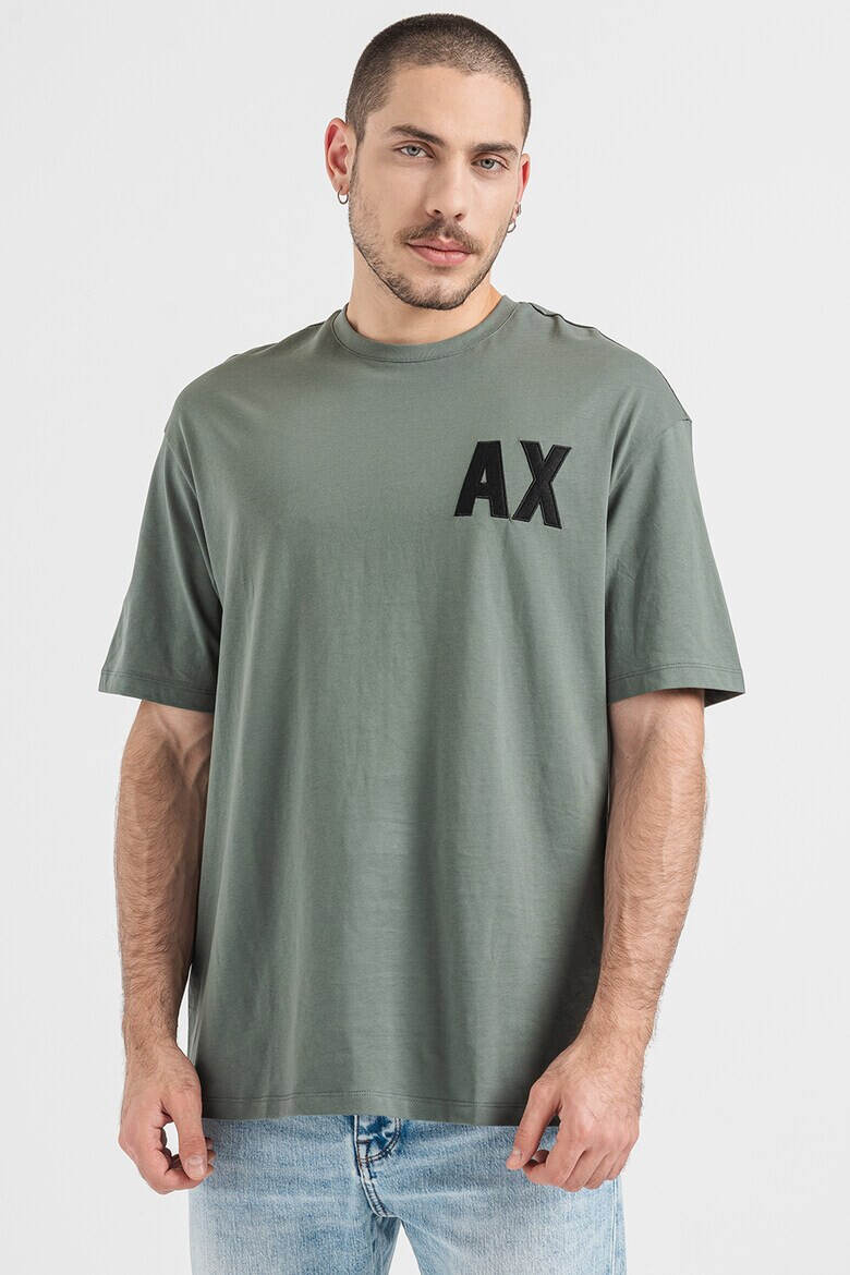 ARMANI EXCHANGE Памучна тениска с лого - Pepit.bg