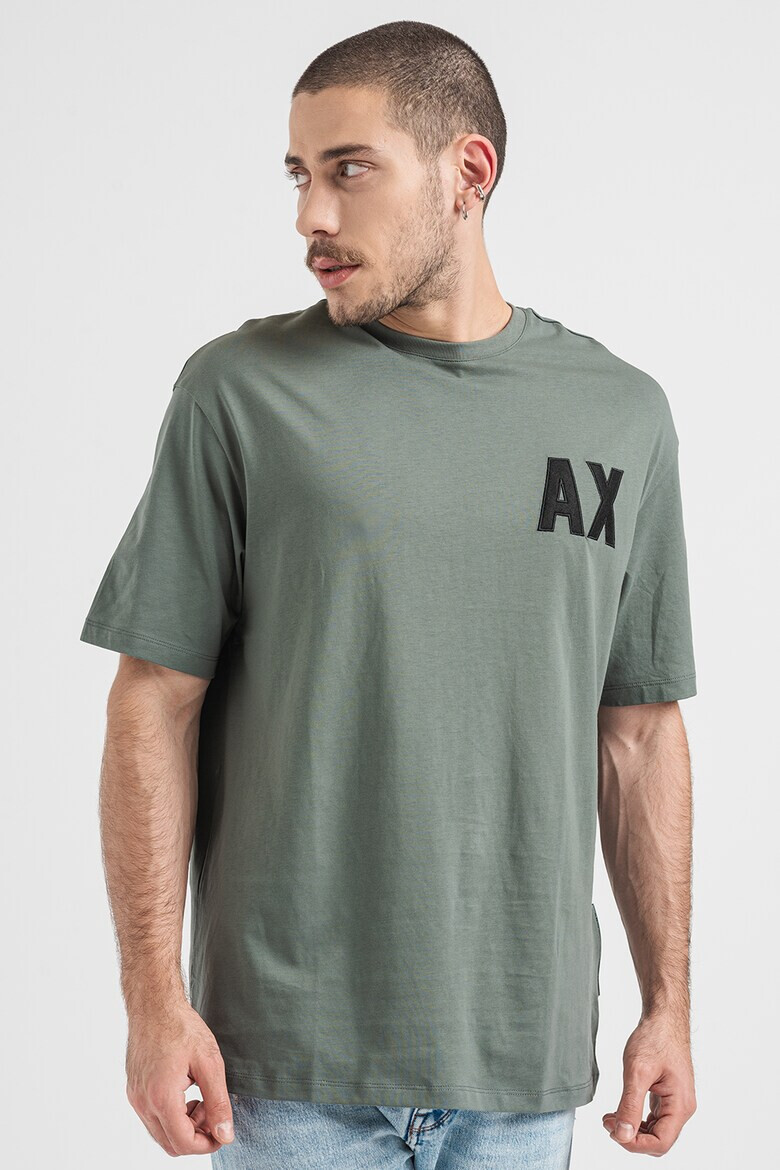 ARMANI EXCHANGE Памучна тениска с лого - Pepit.bg