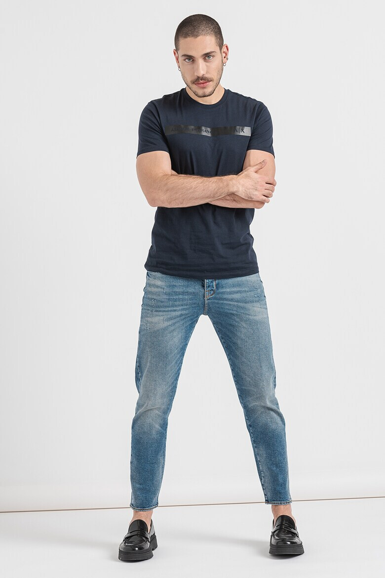 ARMANI EXCHANGE Памучна тениска с лого - Pepit.bg