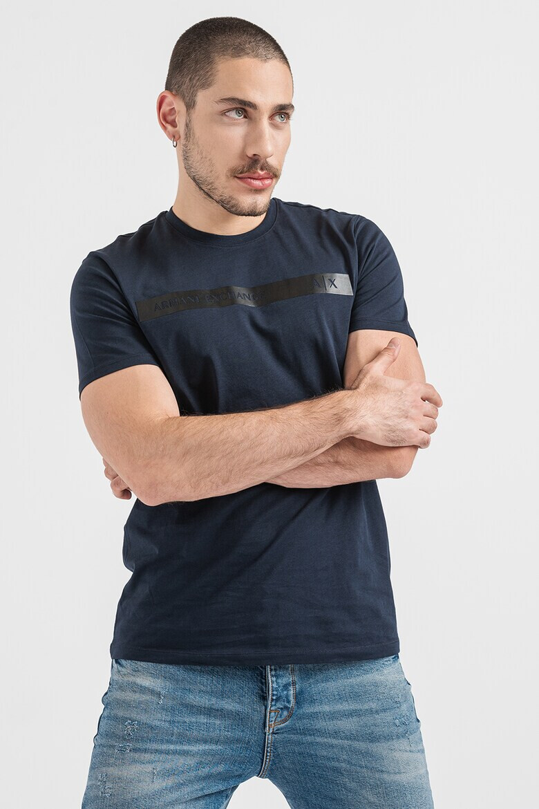 ARMANI EXCHANGE Памучна тениска с лого - Pepit.bg