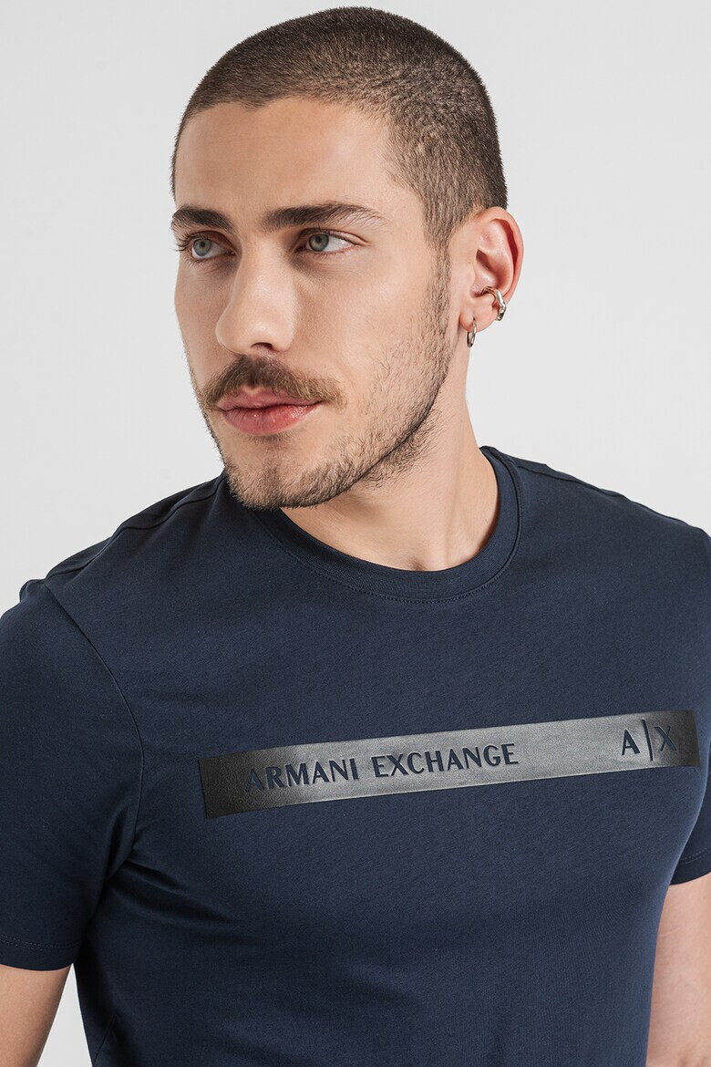 ARMANI EXCHANGE Памучна тениска с лого - Pepit.bg