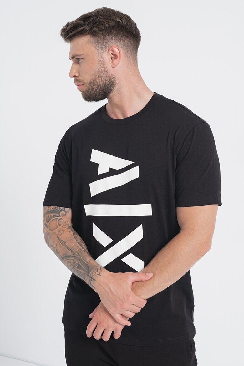 ARMANI EXCHANGE Памучна тениска с лого - Pepit.bg