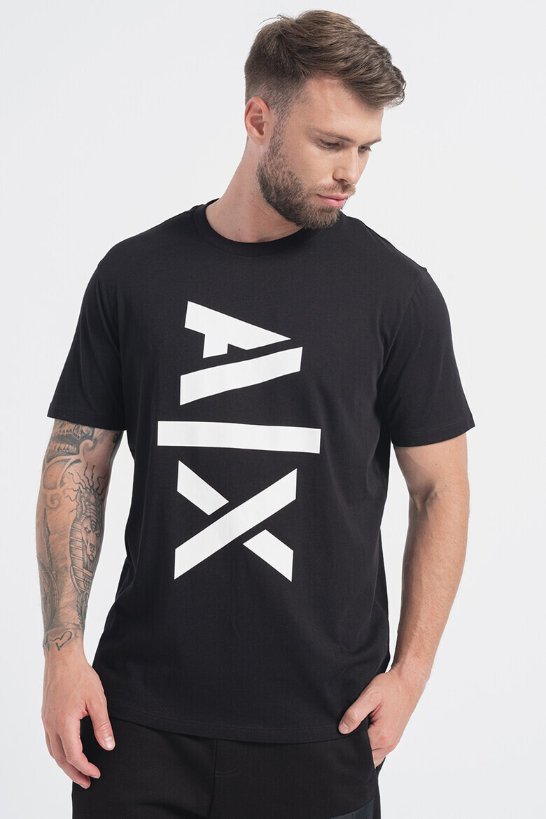 ARMANI EXCHANGE Памучна тениска с лого - Pepit.bg