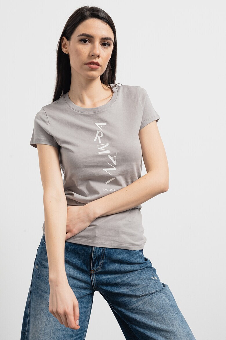 ARMANI EXCHANGE Памучна тениска с лого - Pepit.bg