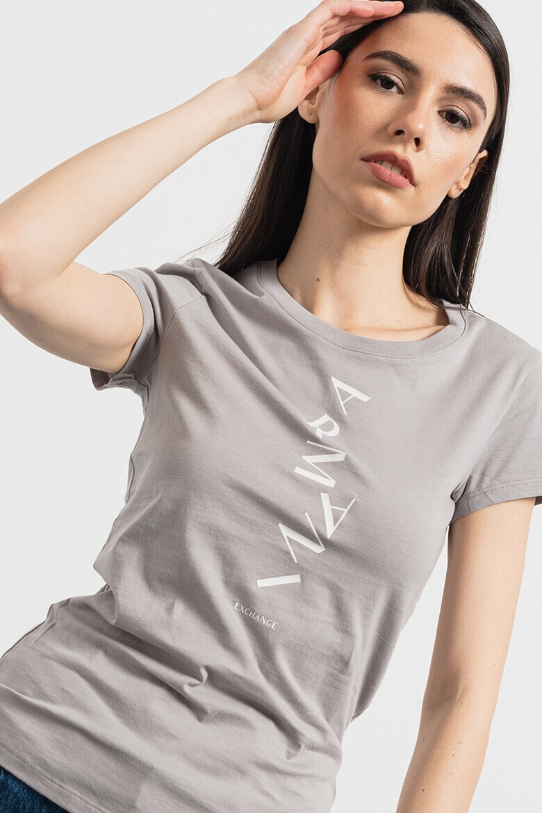 ARMANI EXCHANGE Памучна тениска с лого - Pepit.bg