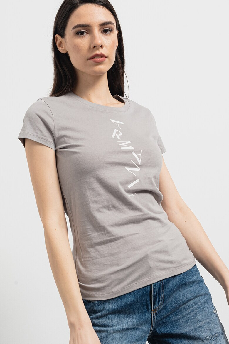ARMANI EXCHANGE Памучна тениска с лого - Pepit.bg