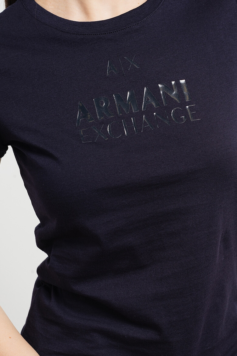 ARMANI EXCHANGE Памучна тениска с лого - Pepit.bg