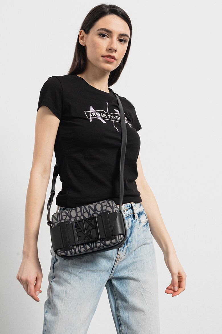 ARMANI EXCHANGE Памучна тениска с лого - Pepit.bg