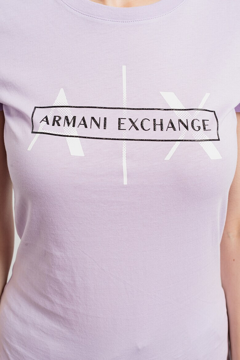ARMANI EXCHANGE Памучна тениска с лого - Pepit.bg