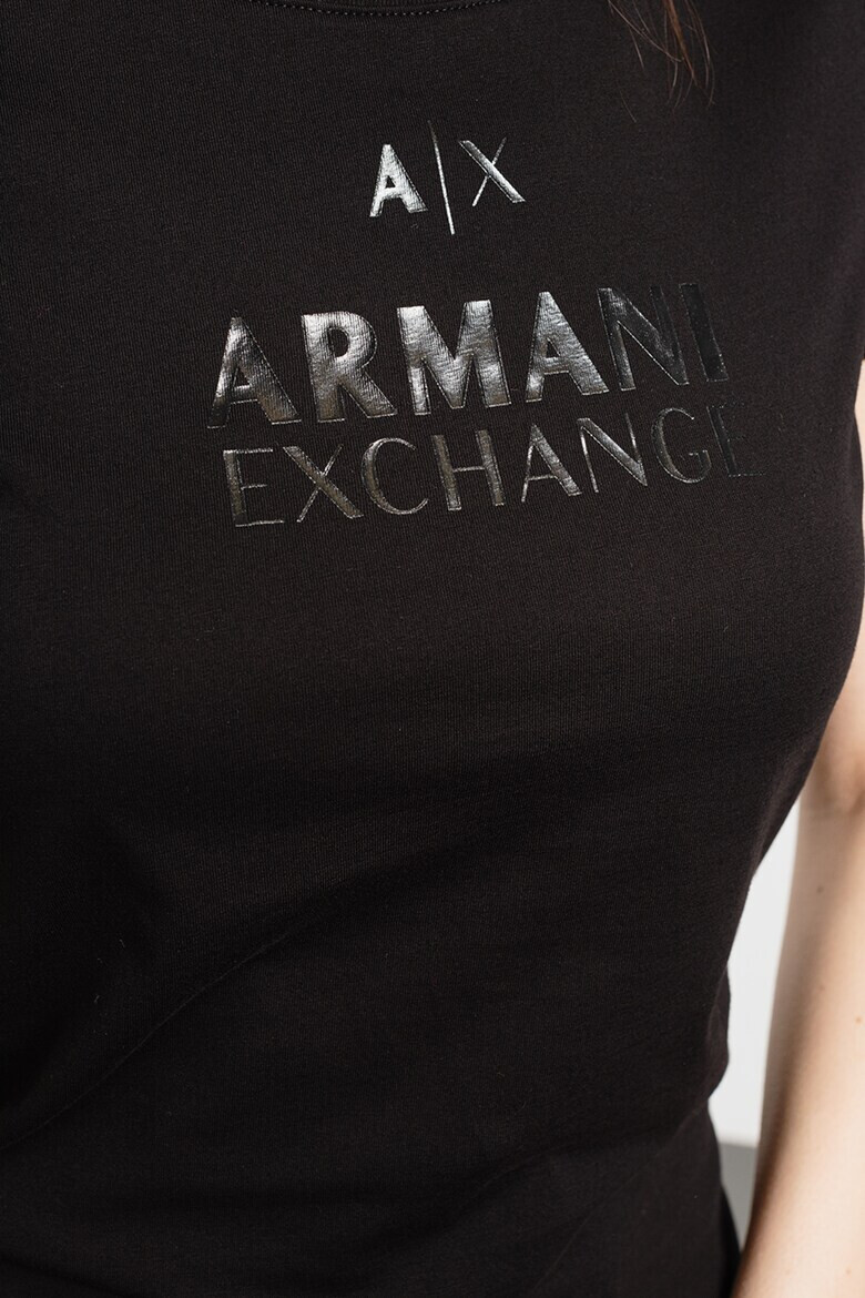 ARMANI EXCHANGE Памучна тениска с лого - Pepit.bg
