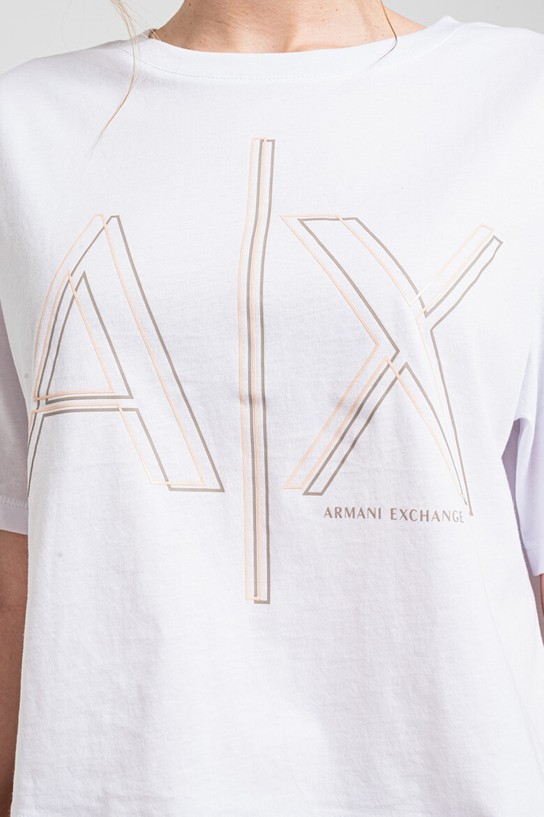 ARMANI EXCHANGE Памучна тениска с лого - Pepit.bg