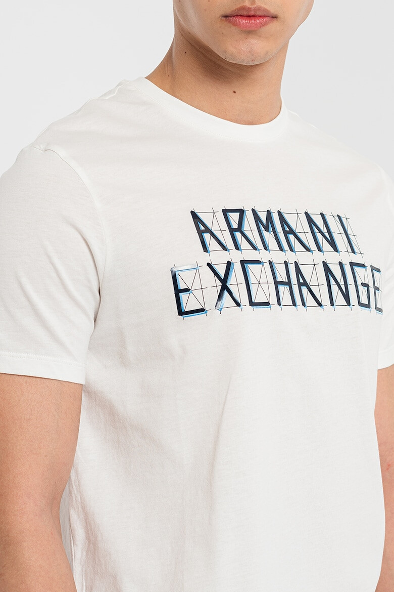 ARMANI EXCHANGE Памучна тениска с лого - Pepit.bg