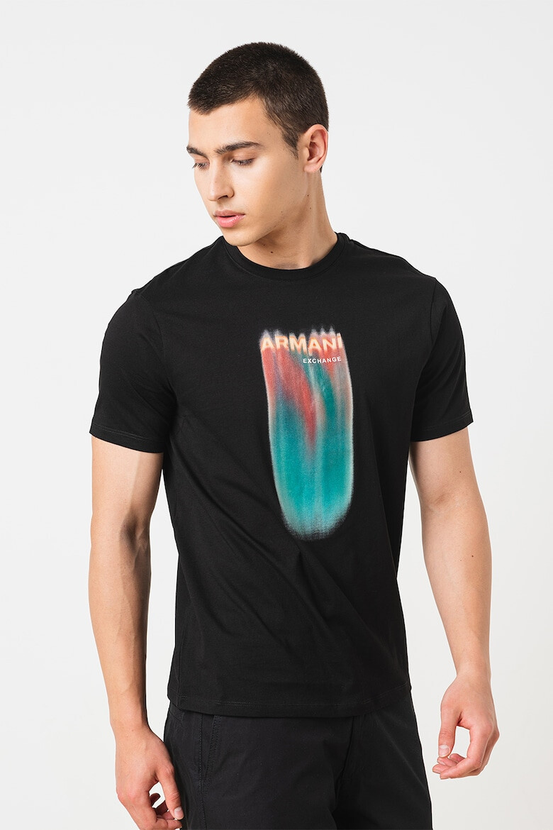 ARMANI EXCHANGE Памучна тениска с лого - Pepit.bg