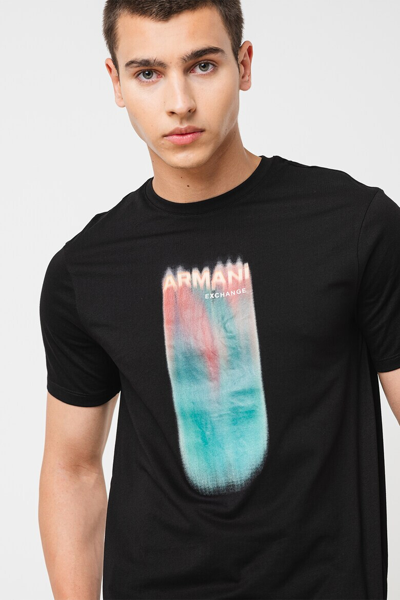 ARMANI EXCHANGE Памучна тениска с лого - Pepit.bg