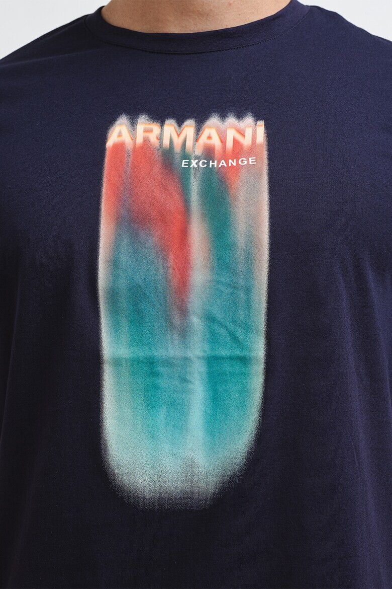 ARMANI EXCHANGE Памучна тениска с лого - Pepit.bg