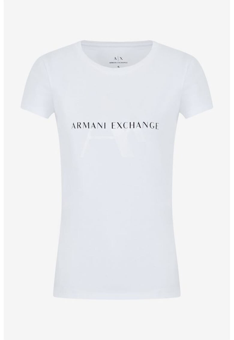 ARMANI EXCHANGE Памучна тениска с лого - Pepit.bg