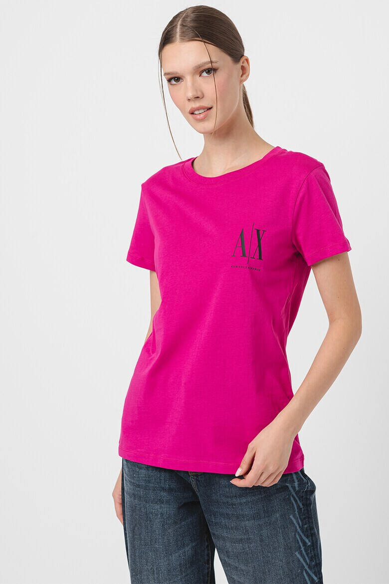 ARMANI EXCHANGE Памучна тениска с лого - Pepit.bg