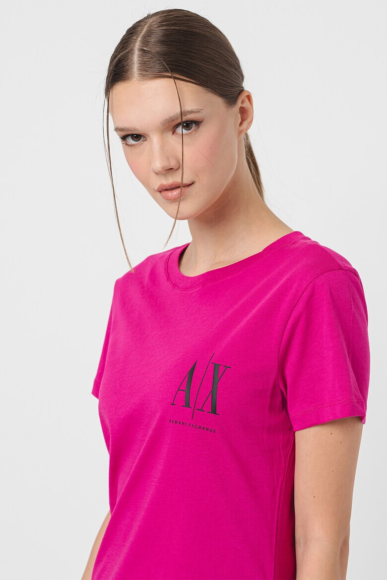 ARMANI EXCHANGE Памучна тениска с лого - Pepit.bg