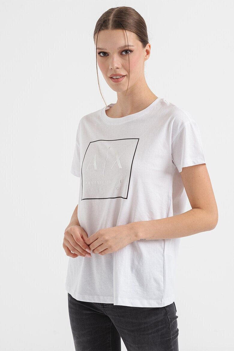 ARMANI EXCHANGE Памучна тениска с лого - Pepit.bg