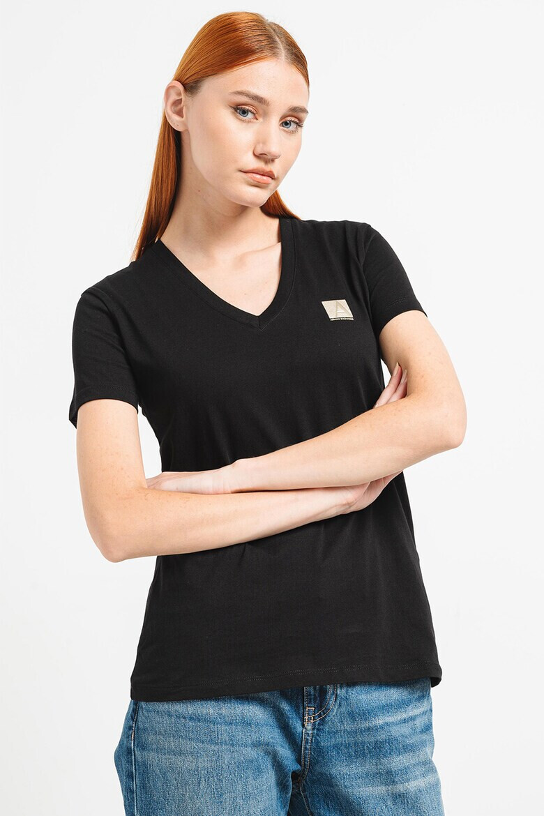 ARMANI EXCHANGE Памучна тениска с лого - Pepit.bg