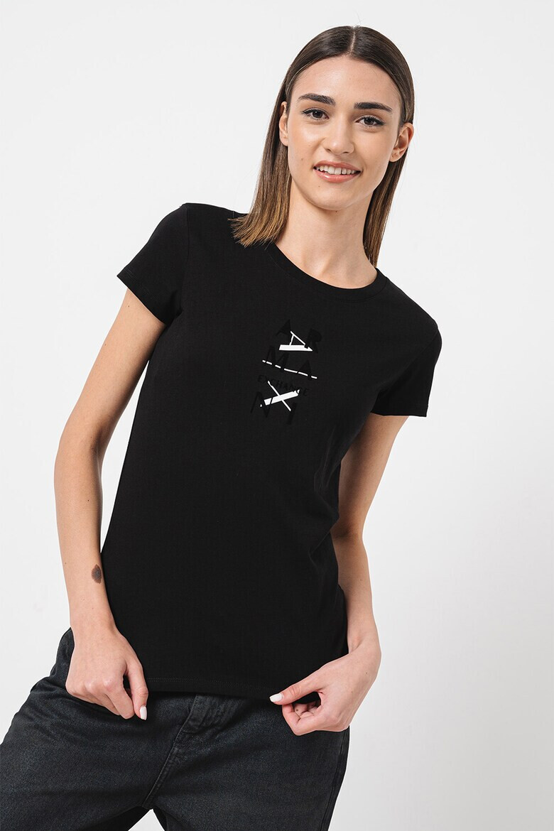 ARMANI EXCHANGE Памучна тениска с лого - Pepit.bg