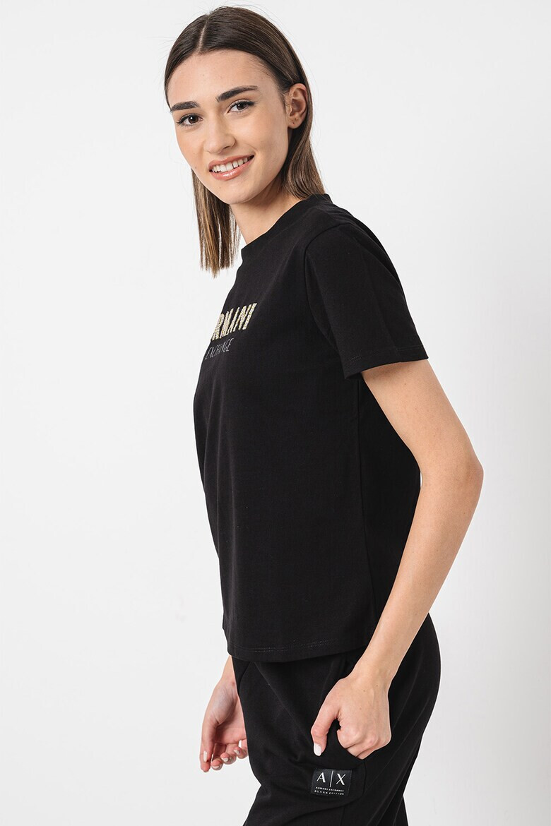 ARMANI EXCHANGE Памучна тениска с лого - Pepit.bg