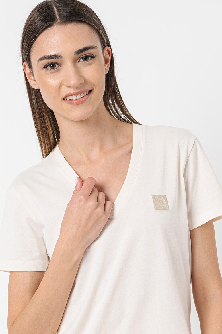 ARMANI EXCHANGE Памучна тениска с лого - Pepit.bg