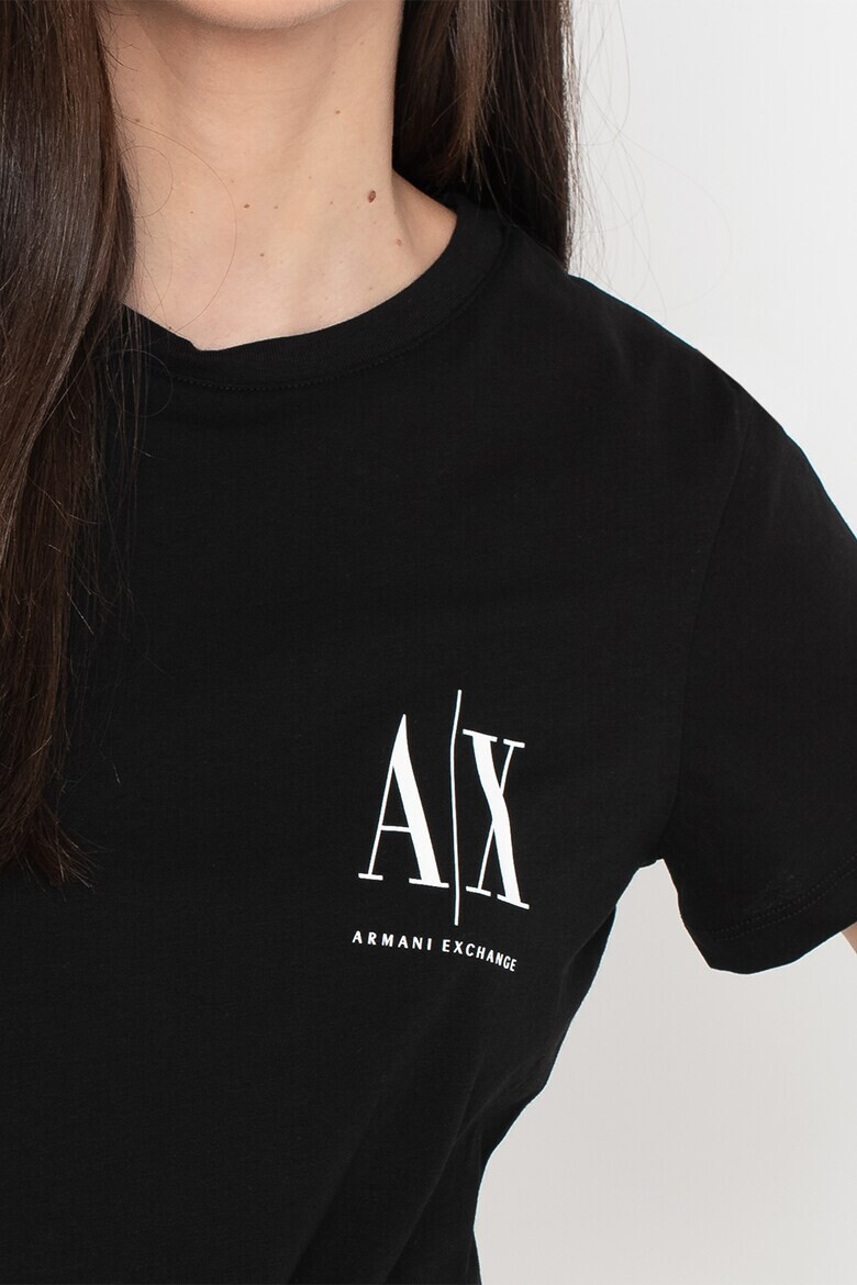 ARMANI EXCHANGE Памучна тениска с лого - Pepit.bg