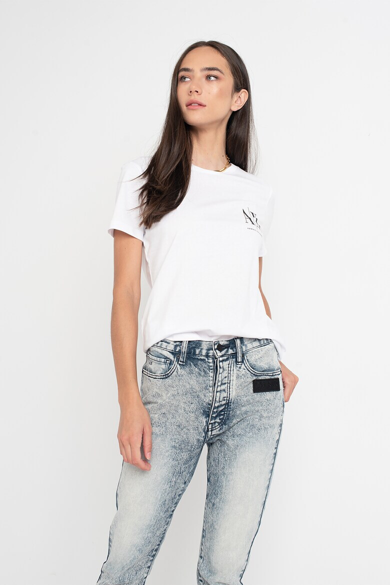 ARMANI EXCHANGE Памучна тениска с лого - Pepit.bg
