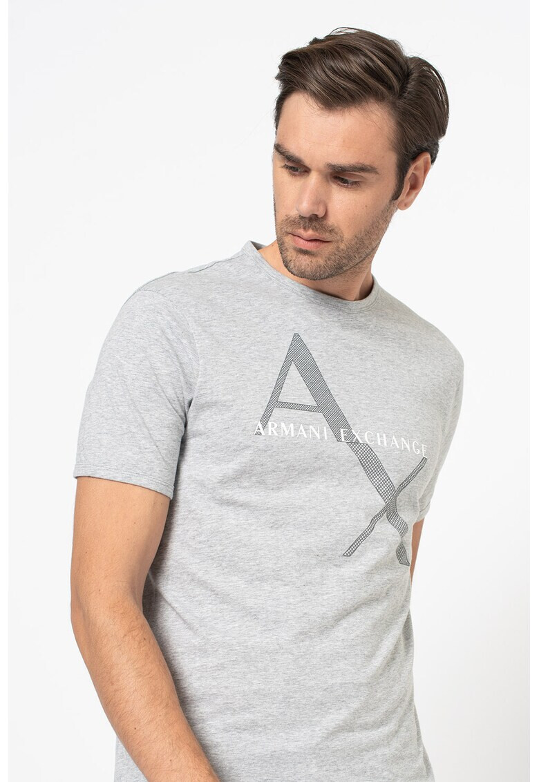 ARMANI EXCHANGE Памучна тениска с лого - Pepit.bg
