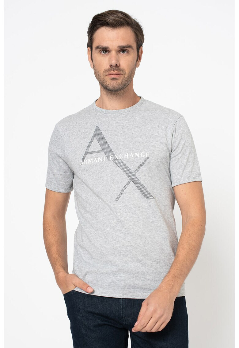 ARMANI EXCHANGE Памучна тениска с лого - Pepit.bg