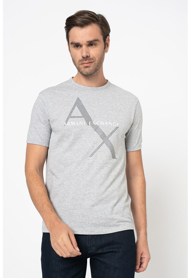 ARMANI EXCHANGE Памучна тениска с лого - Pepit.bg