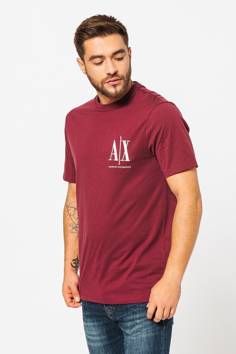 ARMANI EXCHANGE Памучна тениска с лого - Pepit.bg