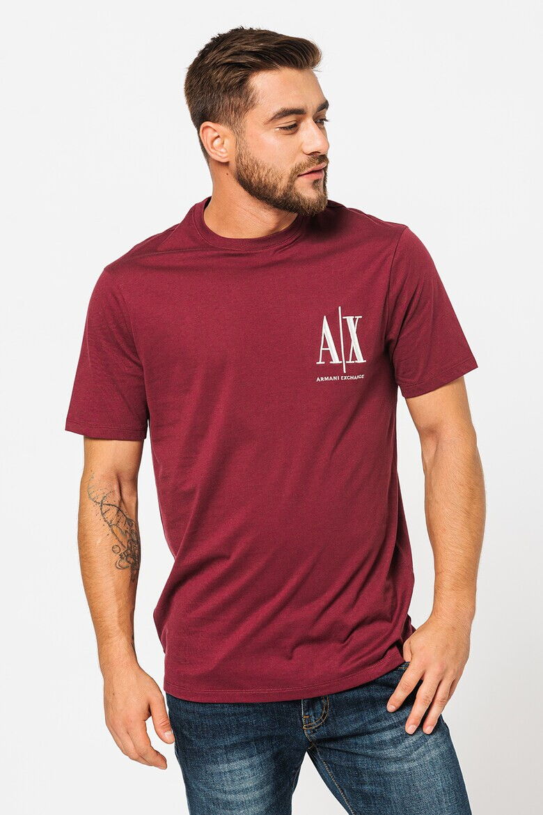 ARMANI EXCHANGE Памучна тениска с лого - Pepit.bg