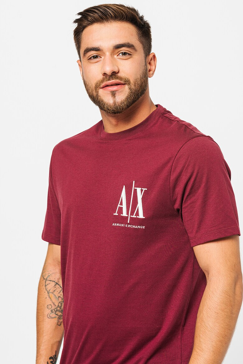 ARMANI EXCHANGE Памучна тениска с лого - Pepit.bg