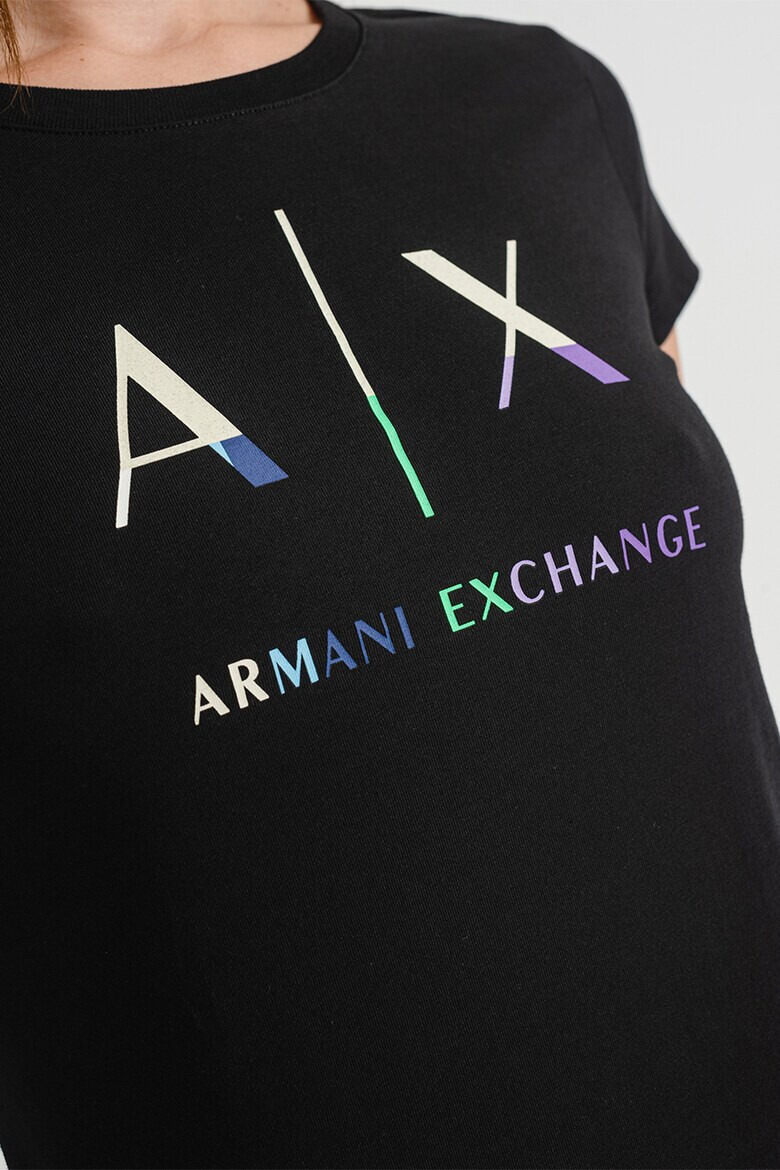 ARMANI EXCHANGE Памучна тениска с лого - Pepit.bg