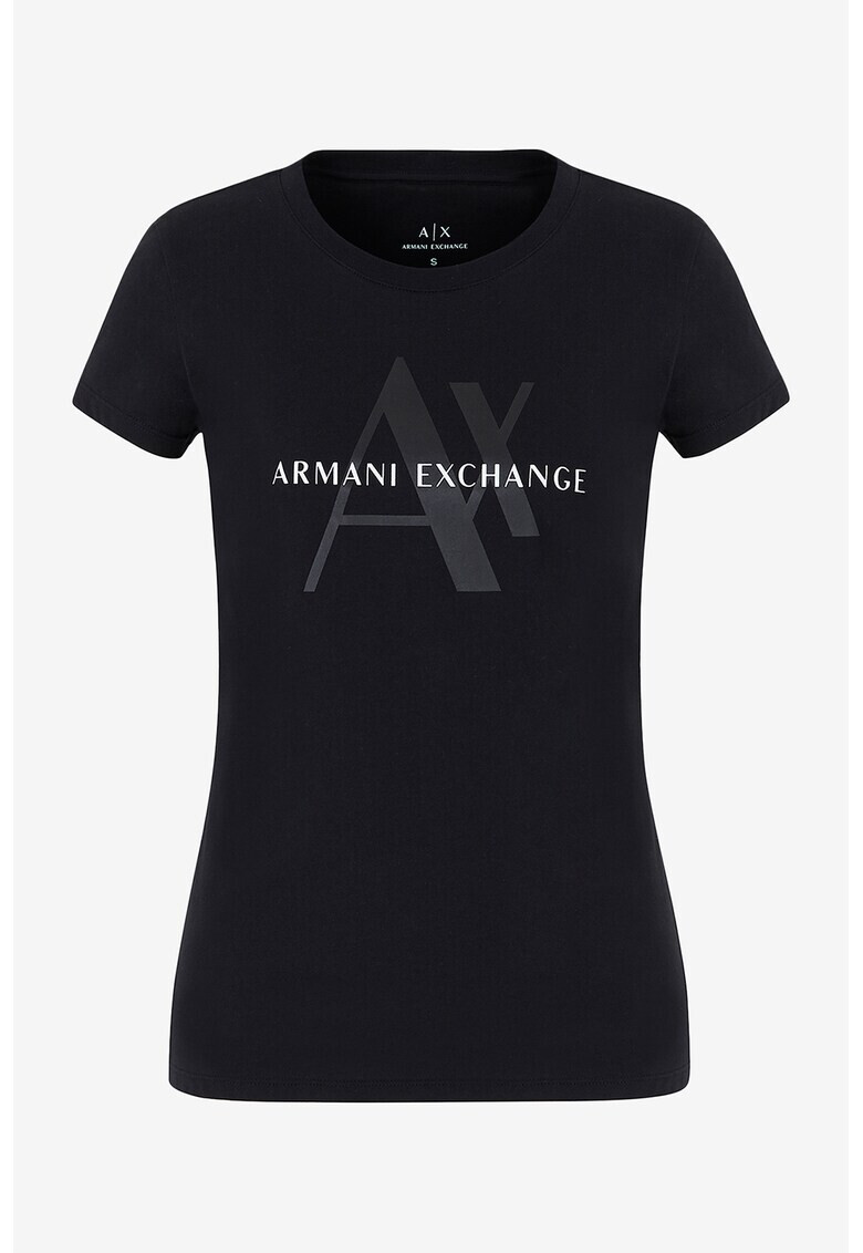 ARMANI EXCHANGE Памучна тениска с лого - Pepit.bg