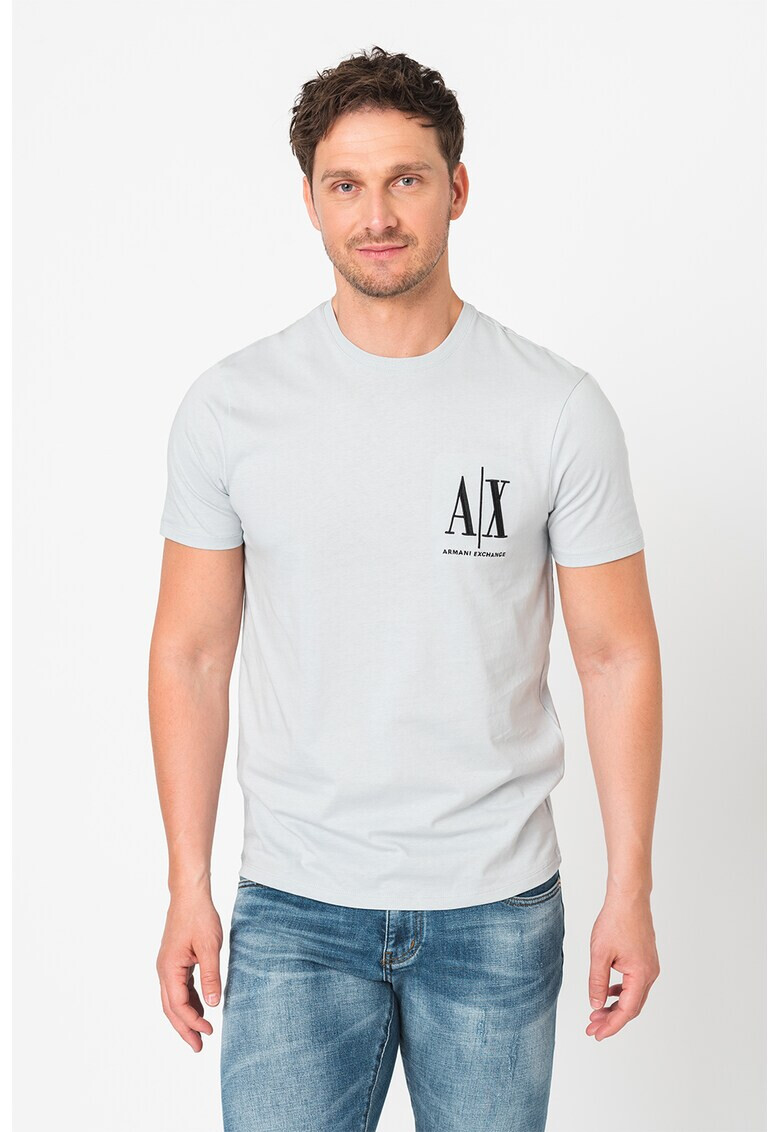 ARMANI EXCHANGE Памучна тениска с лого - Pepit.bg