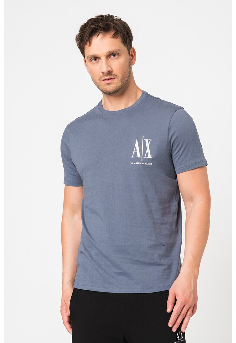 ARMANI EXCHANGE Памучна тениска с лого - Pepit.bg