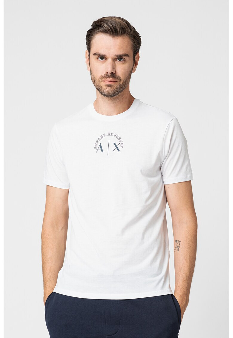 ARMANI EXCHANGE Памучна тениска с лого - Pepit.bg