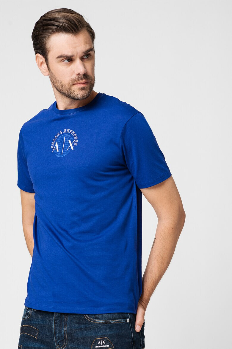 ARMANI EXCHANGE Памучна тениска с лого - Pepit.bg